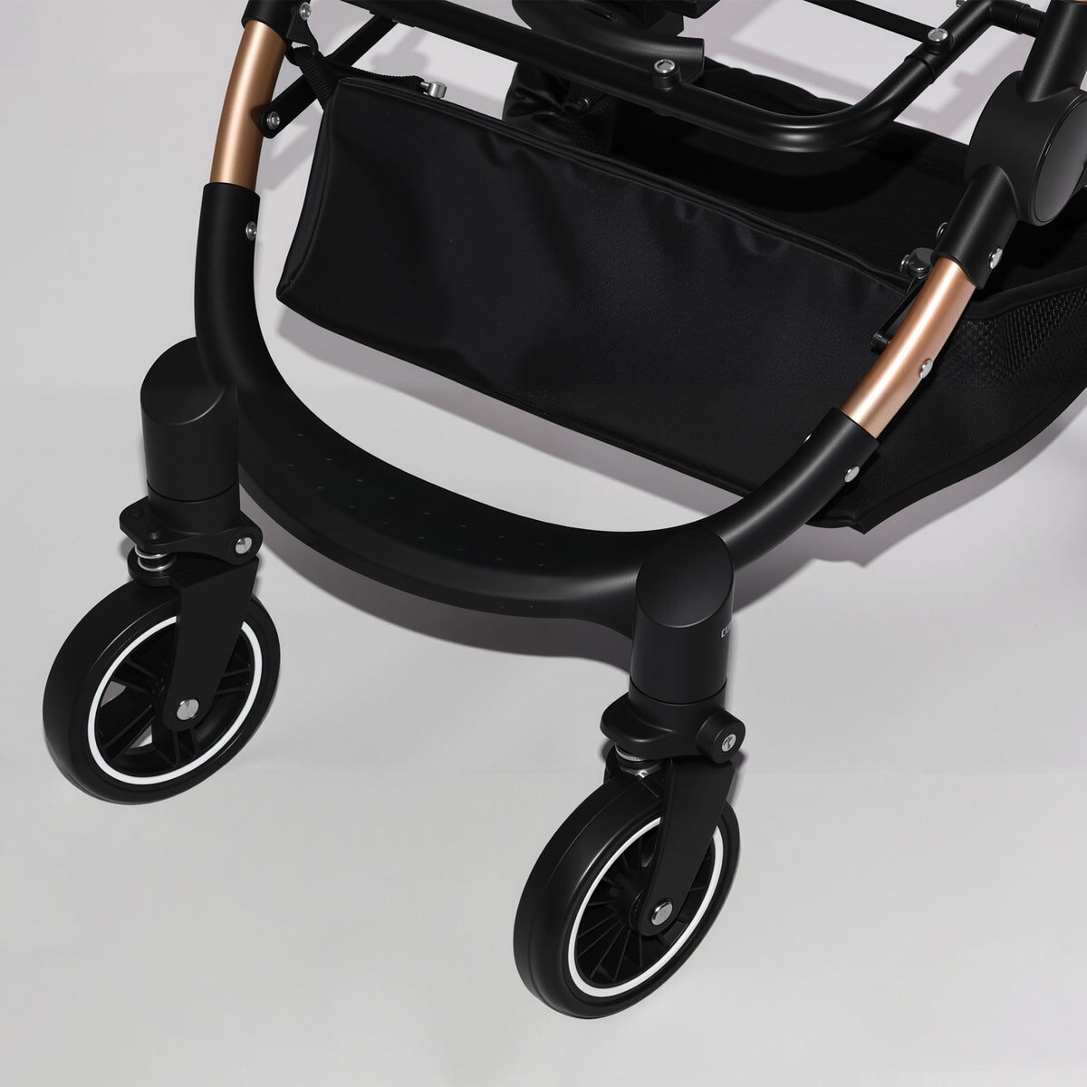 Pet Stroller for Dogs and Cats, 2-in-1 Detachable Foldable 4 Wheels Pet Stroller, Quick One-Hand Fold, Storage Basket, D