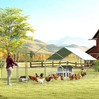 Wooden Chicken Coop with Run for 1-2 Chickens, 68" x 59" x 42"