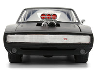 1970 Dodge Charger R/T Matt Black "Fast & Furious" (2009) Movie "Fast & Furious" Series 1/24 Diecast Model Car by Jada