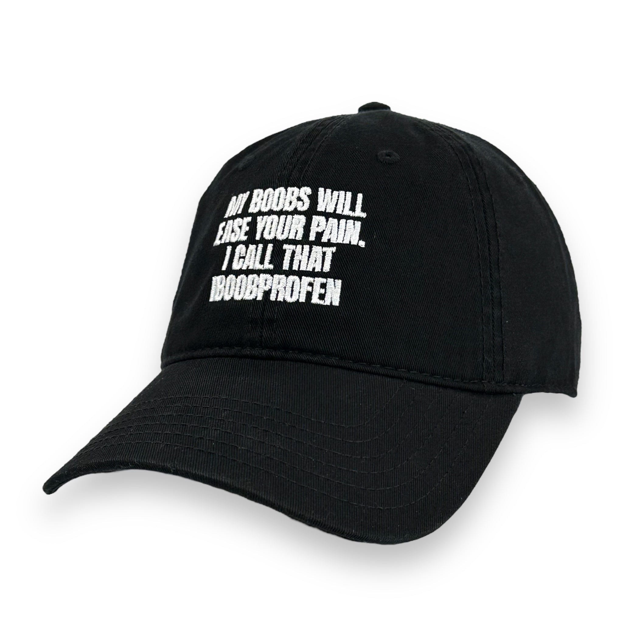 My Boobs Will Ease Your Pain IBOOBPROFEN HAT Custom Embroidered