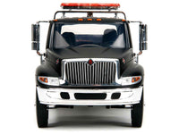 International DuraStar 4400 Flatbed Tow Truck Matt Black 1/24 Diecast Model Car by Jada