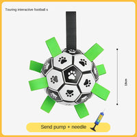 Dog Toy Ball for Teeth Cleaning and Durable Chewing Dog Soccer Ball for Outdoor Use