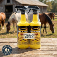 Pyranha Wipe N Spray Fly Repellent for Horses 32 oz. Long-Lasting Insect Control