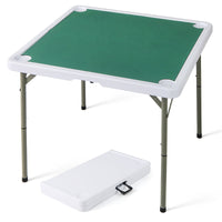 35 Inch 4 Player Game Card Folding Mahjong Table with Cup Holders