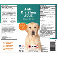 Durvet Kaolin Anti-Diarrhea Liquid 8 oz. Dogs & Cats Electrolyte Support