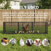 83"Thickened Chicken Coop Durable Pigeon Cage Outdoor Use Comfortable Poultry Cage For Home Breeding Easy-to-Install Des