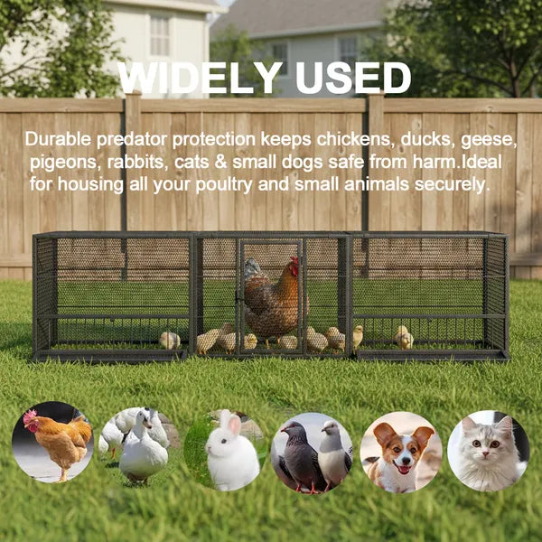 83"Thickened Chicken Coop Durable Pigeon Cage Outdoor Use Comfortable Poultry Cage For Home Breeding Easy-to-Install Des
