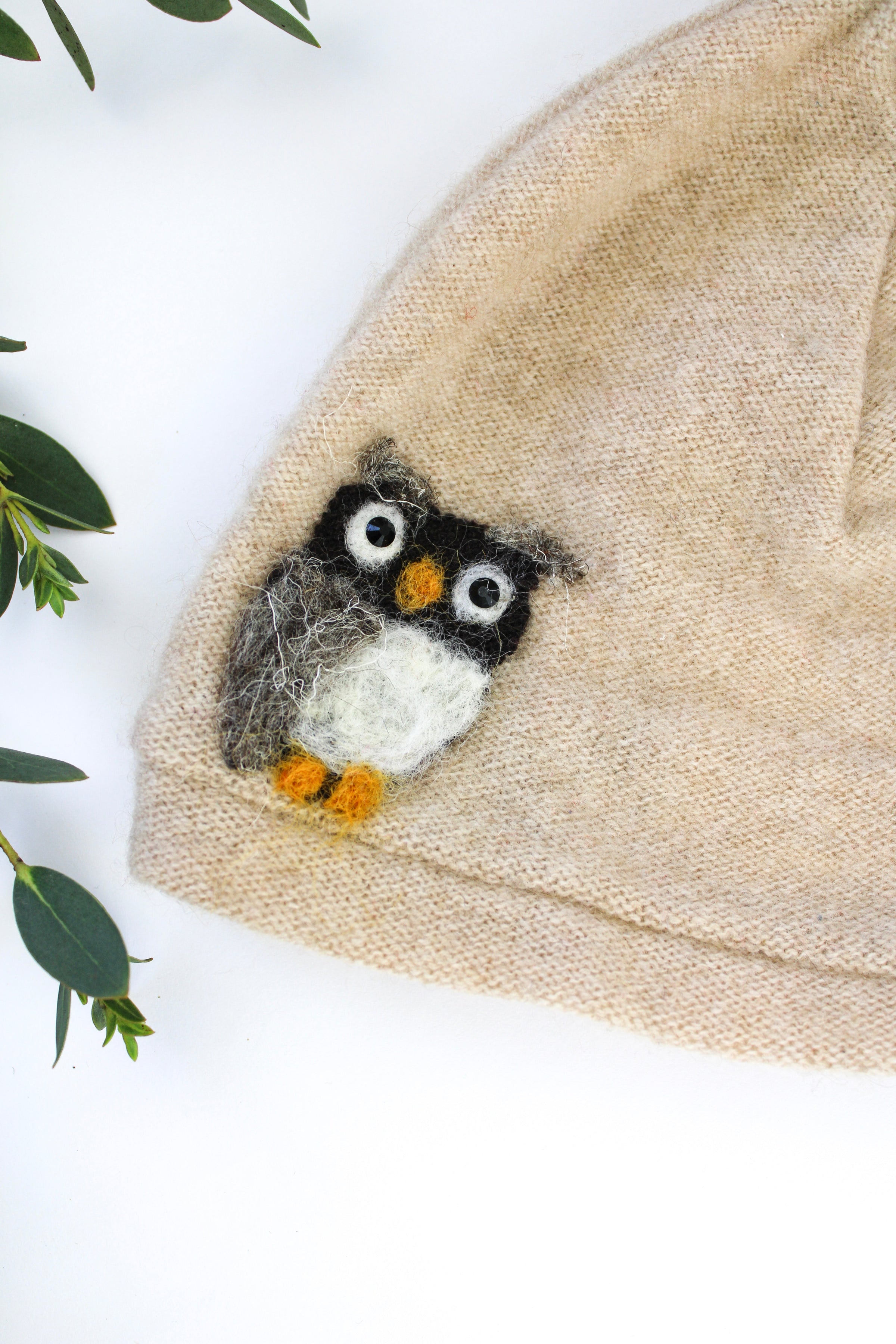 Owl Cashmere Hat - Baby - BIG FRENCHIES
