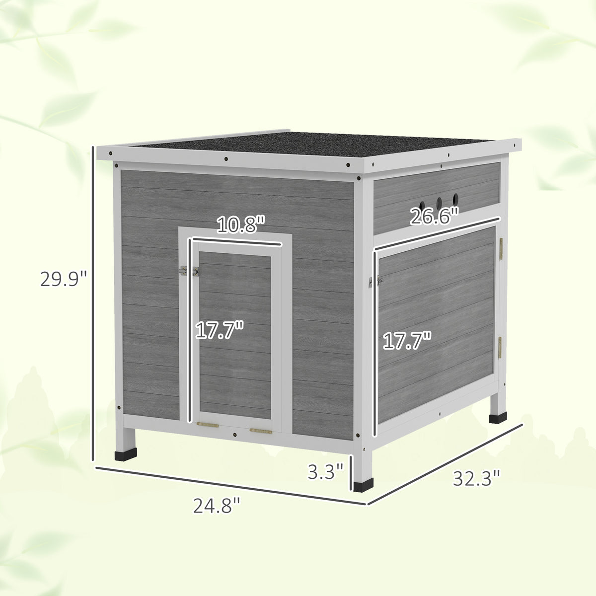 Wooden With Openable Roof Cage, Removable Floor, Double Doors