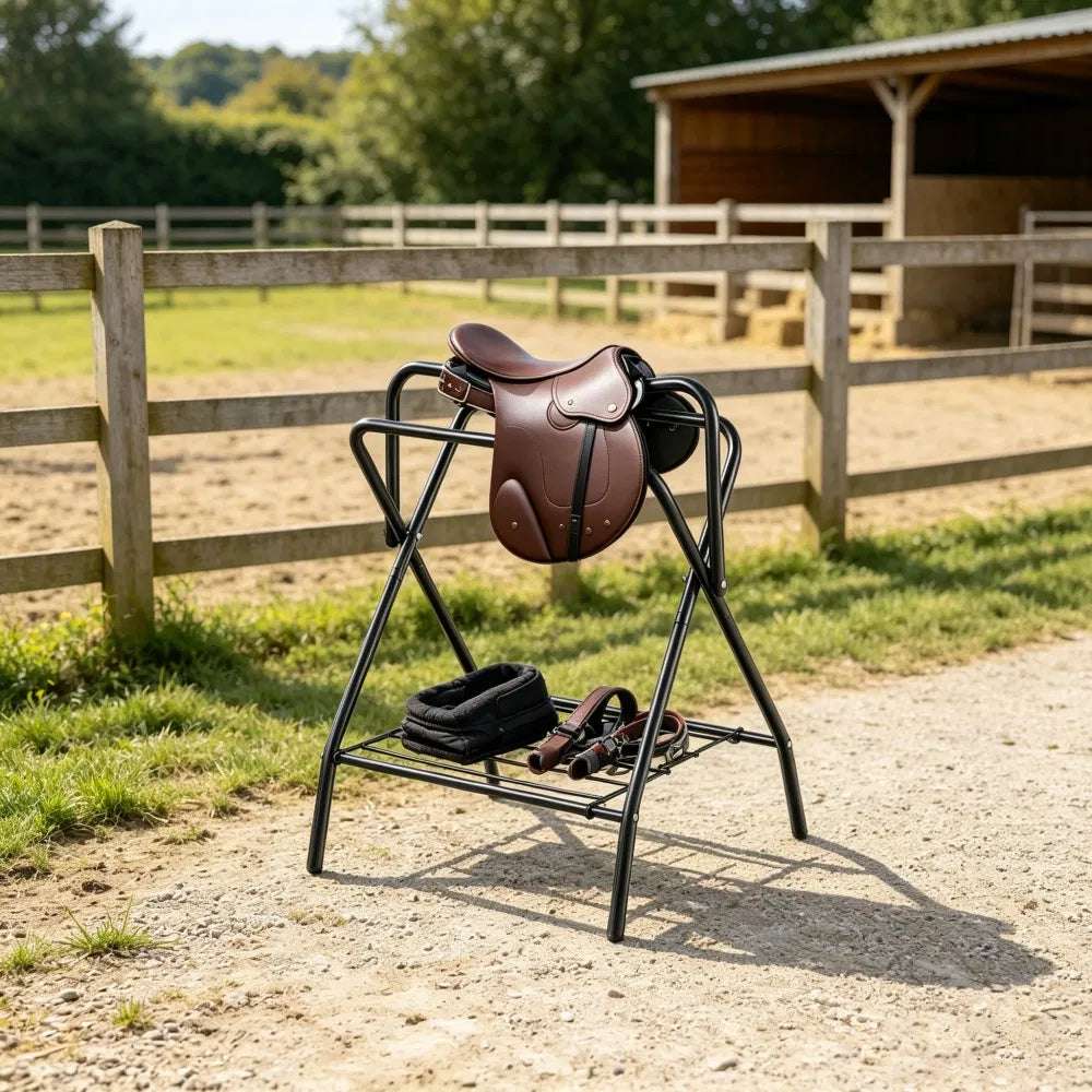 Folding Saddle Rack with Foldable for Garage