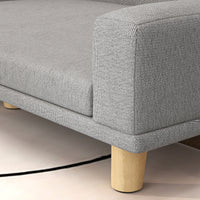 Dog Sofa Couch Bed with Washable Cushion for Large Dogs, Cats, Gray