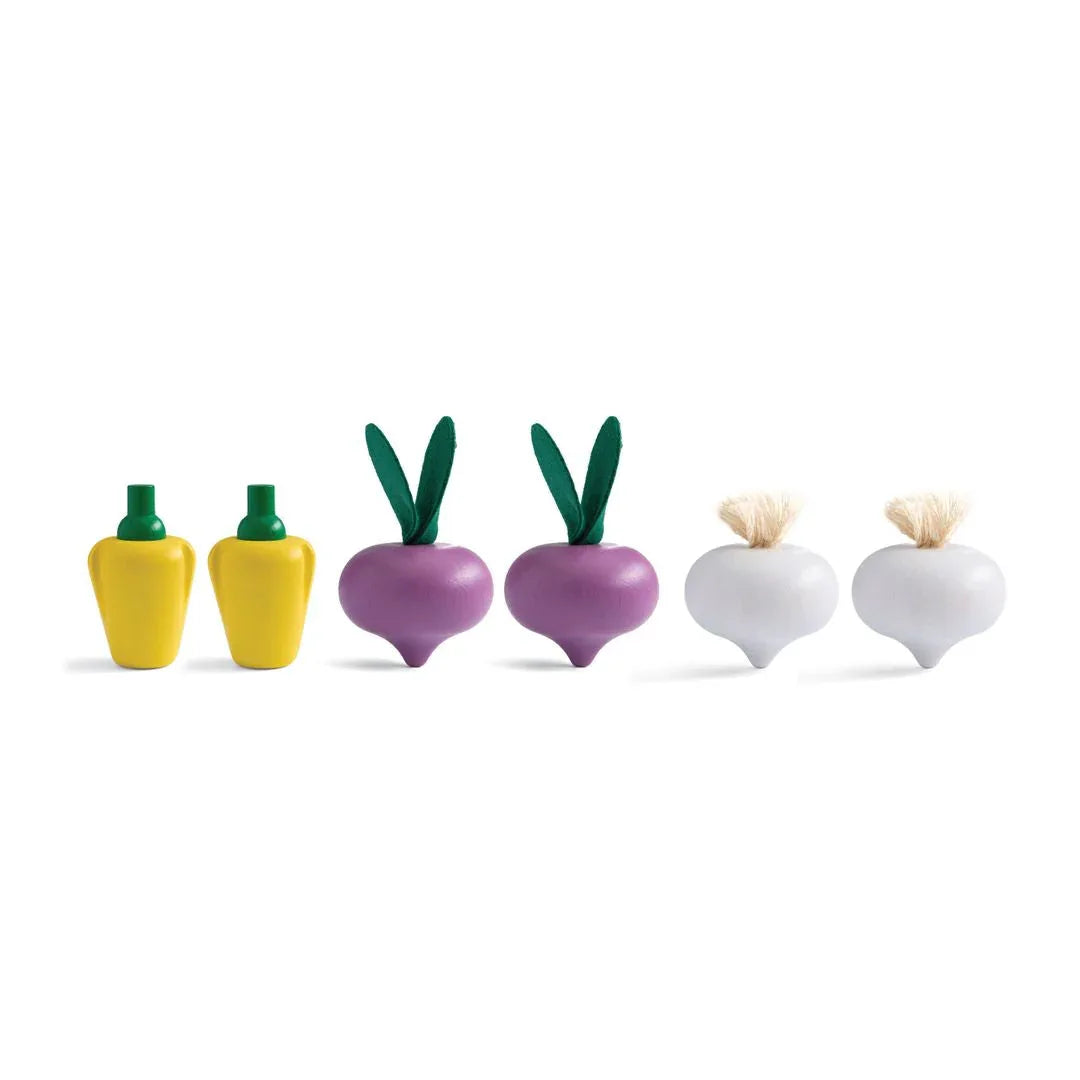 Fresh Produce Set C (Red Radishes, Garlics & Yellow Bell Peppers) - BIG FRENCHIES