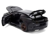 2024 Chevrolet Camaro ZL1 1LE Black "Fast X" (2023) Movie "Fast & Furious 25th Anniversary" Series 1/24 Diecast Model Car by Jada
