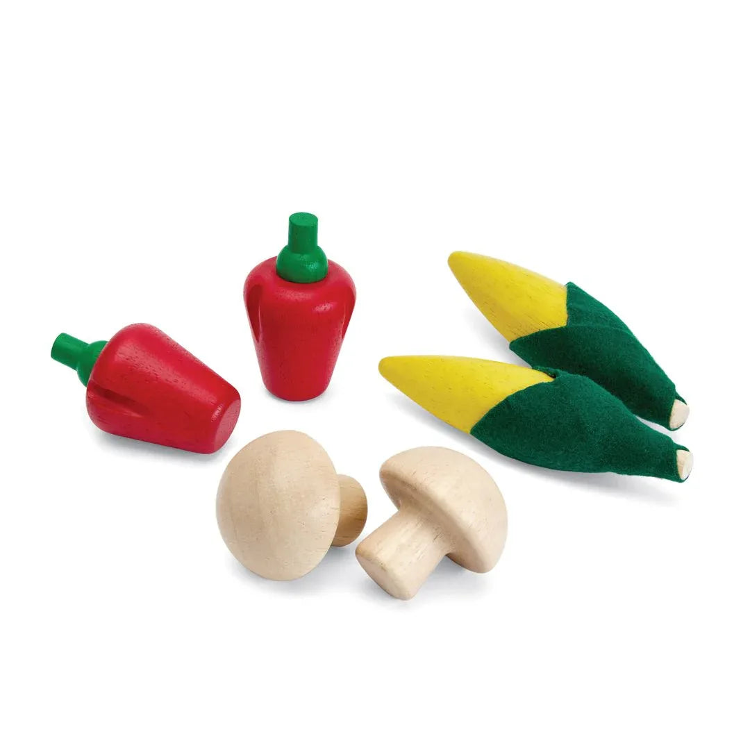 Fresh Produce Set D (Corns, Mushrooms & Red Bell Peppers) - BIG FRENCHIES