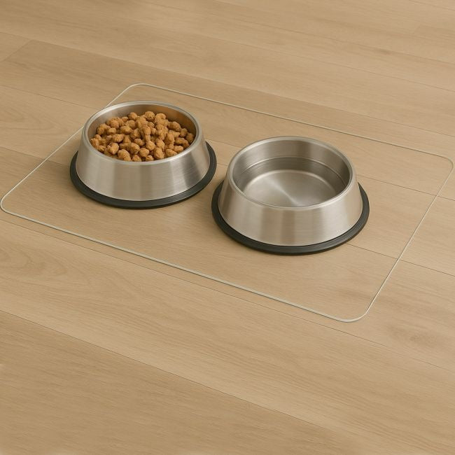 Frosted PVC Floor Mat -1.5mm Anti-Scratch Waterproof Pet Floor Mat For Dog Cat Feeding Area & Kennel Floor