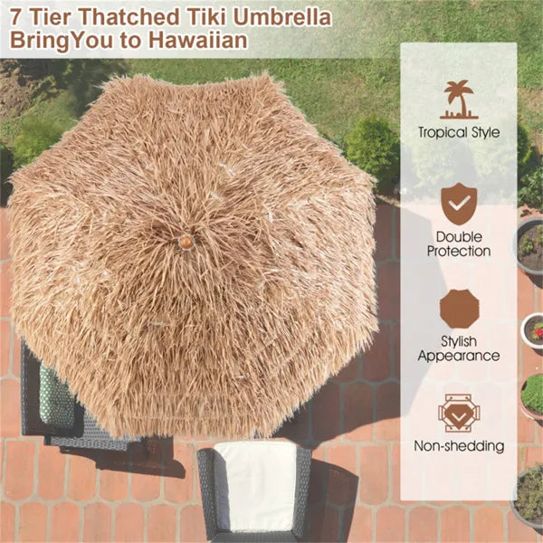 7.2 foot portable beach umbrella with adjustable tilt