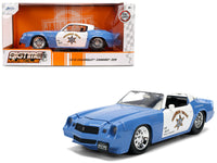 1979 Chevrolet Camaro Z28 Police "Highway Drag" Blue and White "Bigtime Muscle" Series 1/24 Diecast Model Car by Jada