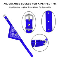 1Pc Adjustable Bandana Leather Pet Collar Triangle Scarf