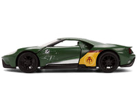 2017 Ford GT "Boba Fett" Livery Dark Green with Graphics "Star Wars" Franchise "Hollywood Rides" Series 1/32 Diecast Model Car by Jada