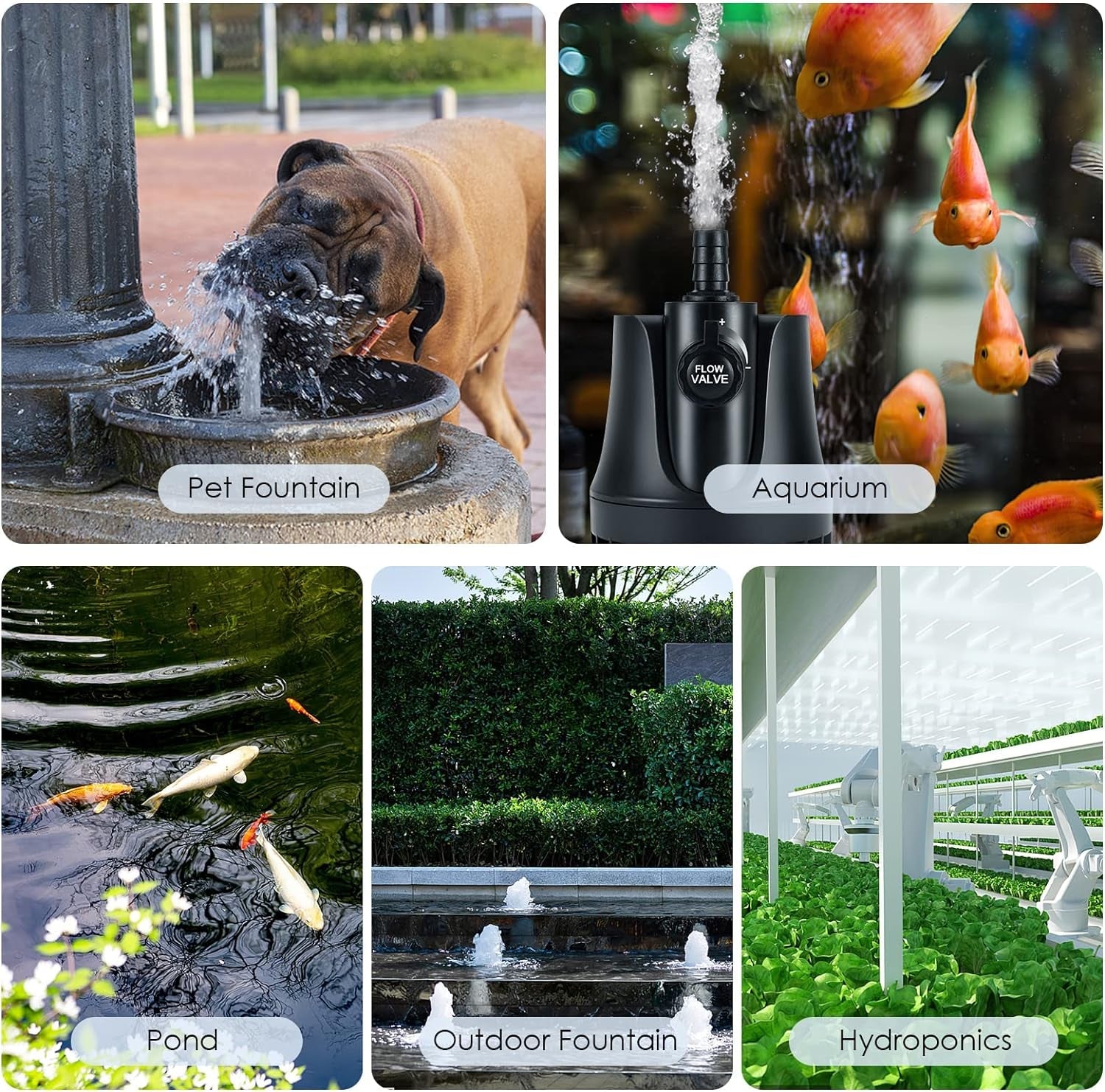 Aquarium Water Pump with Adjustable Switch - BIG FRENCHIES