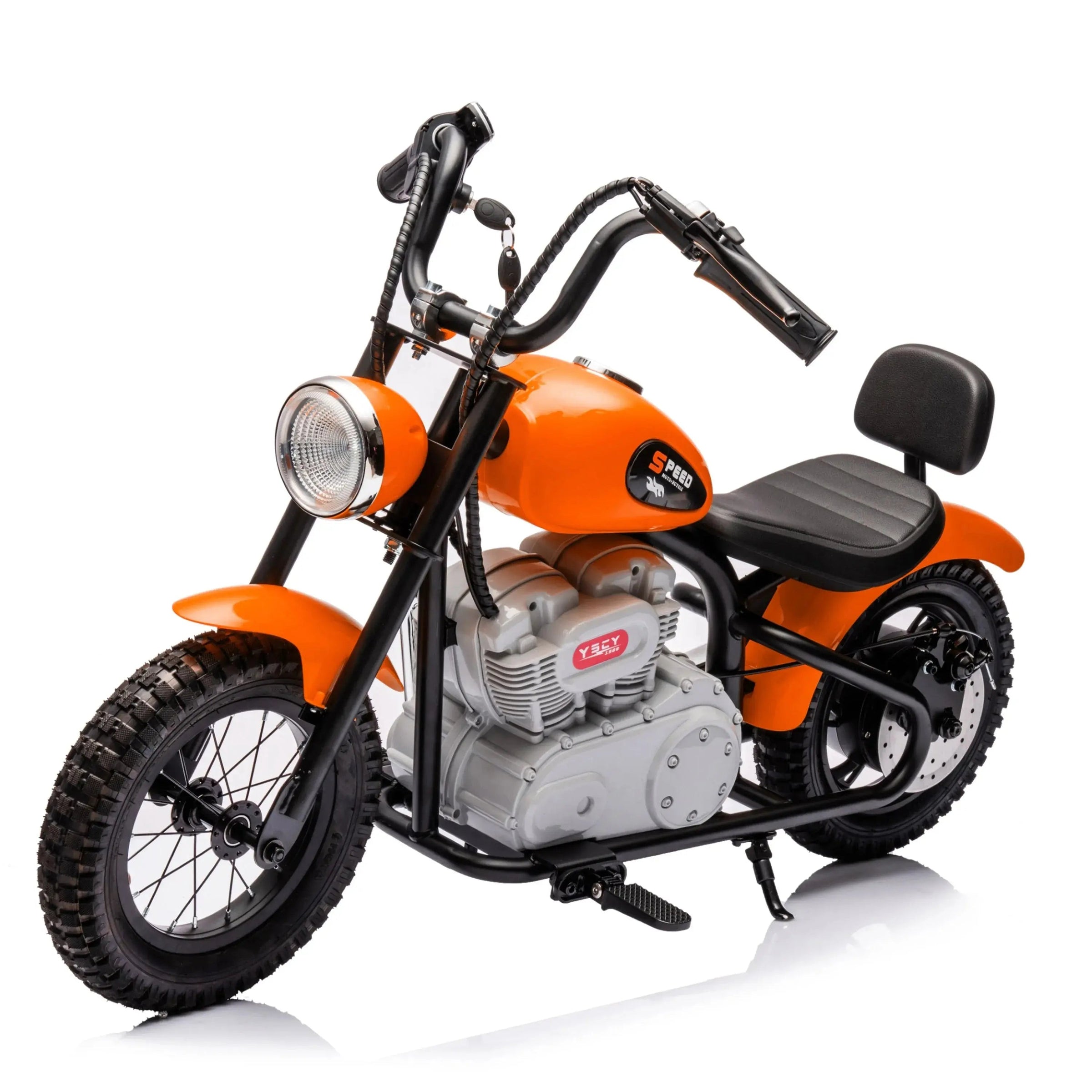 36V Freddo E-Chopper, Leather Seat, Rubber Air Wheels, Brushless Motor - BIG FRENCHIES