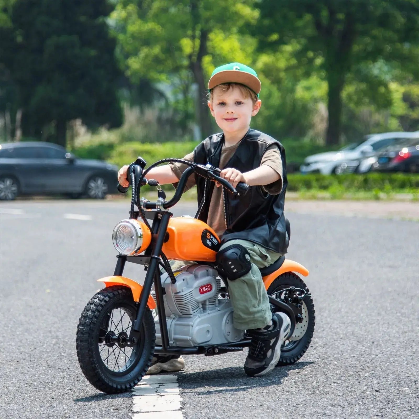 36V Freddo E-Chopper, Leather Seat, Rubber Air Wheels, Brushless Motor - BIG FRENCHIES