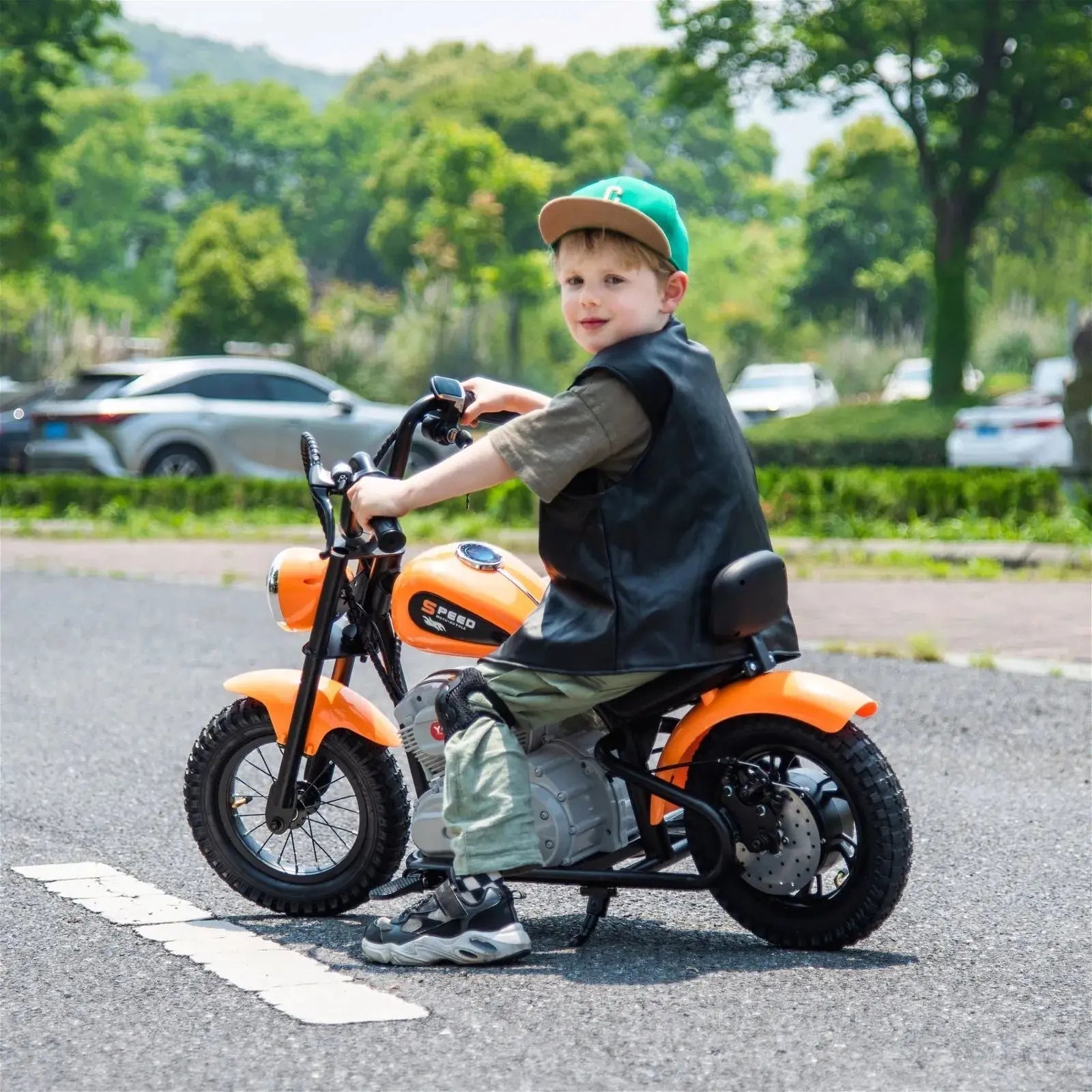 36V Freddo E-Chopper, Leather Seat, Rubber Air Wheels, Brushless Motor - BIG FRENCHIES
