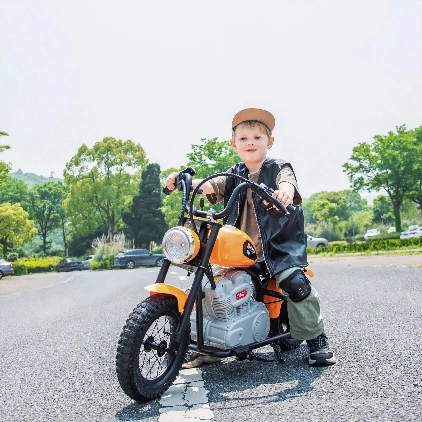 36V Freddo E-Chopper, Leather Seat, Rubber Air Wheels, Brushless Motor - BIG FRENCHIES