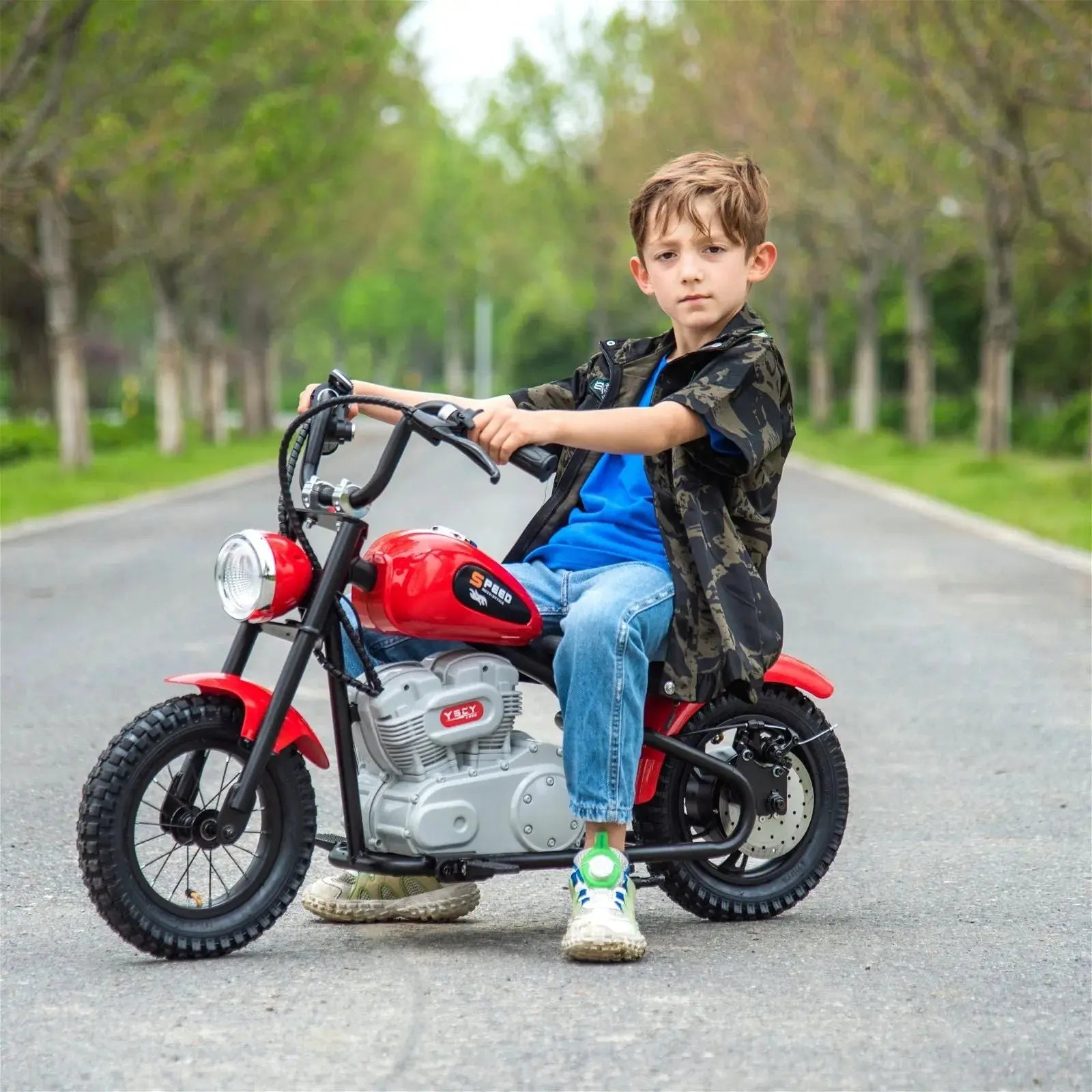 36V Freddo E-Chopper, Leather Seat, Rubber Air Wheels, Brushless Motor - BIG FRENCHIES