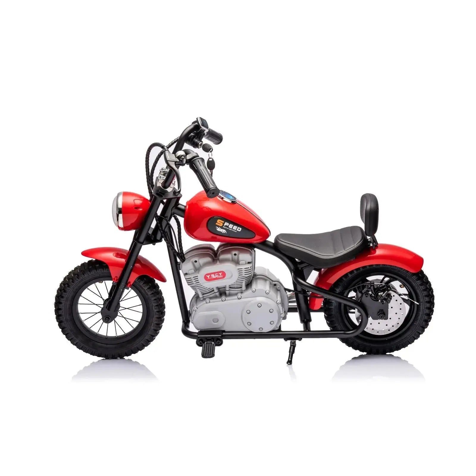 36V Freddo E-Chopper, Leather Seat, Rubber Air Wheels, Brushless Motor - BIG FRENCHIES