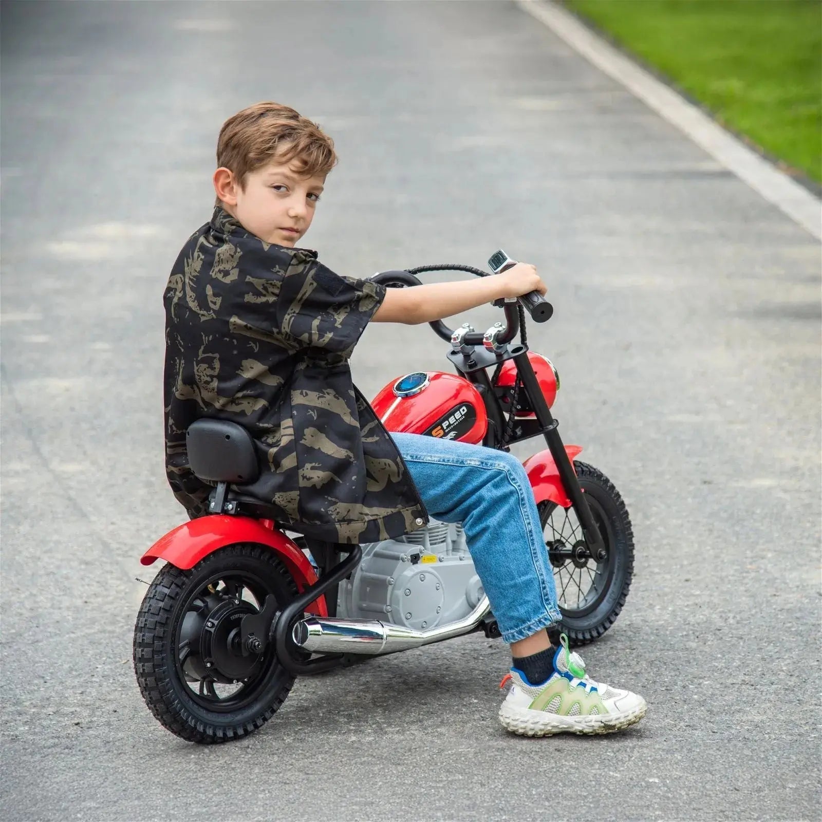 36V Freddo E-Chopper, Leather Seat, Rubber Air Wheels, Brushless Motor - BIG FRENCHIES