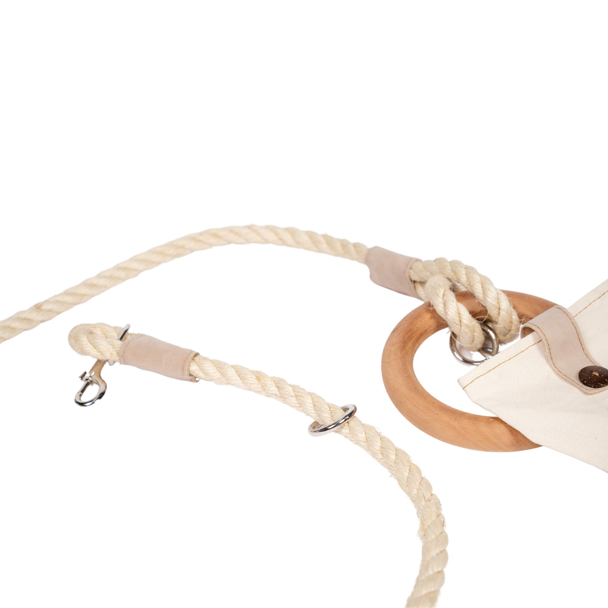 Country Living Carbon Neutral Dog Leash with Small Storage Bag - BIG FRENCHIES