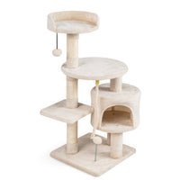 36 Inch Tall Kitten Tower with Condo and Plush Perch