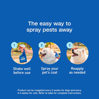 Adams Plus Pet Fleas & Ticks Spray for Cats and Dogs 16 oz.