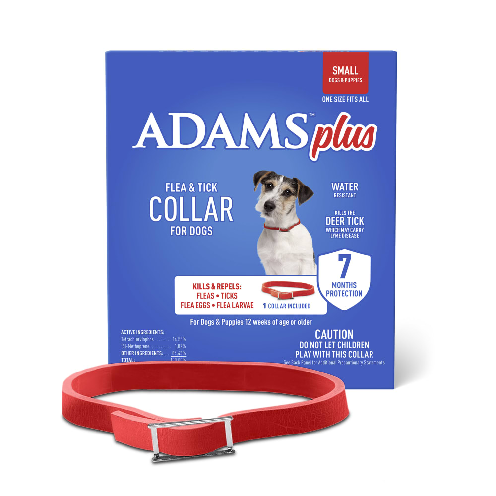 Adams Plus Flea & Tick Collar for Small Dogs & Puppies 7 Month Protection