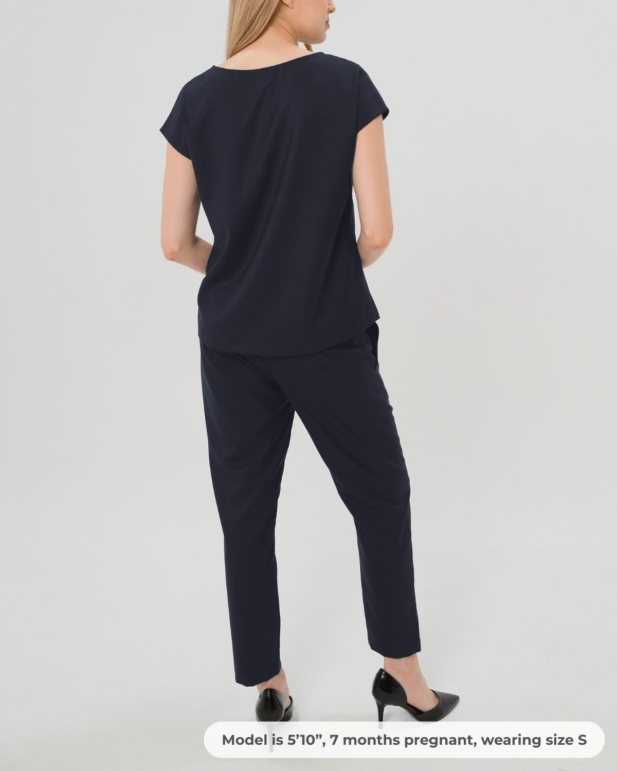 Elizabeth Under Belly Maternity Pants in All-Season Wool - BIG FRENCHIES