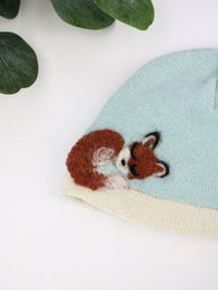 Sleeping Fox Cashmere Hat - Newborn - BIG FRENCHIES