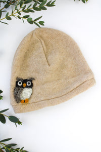 Owl Cashmere Hat - Baby - BIG FRENCHIES