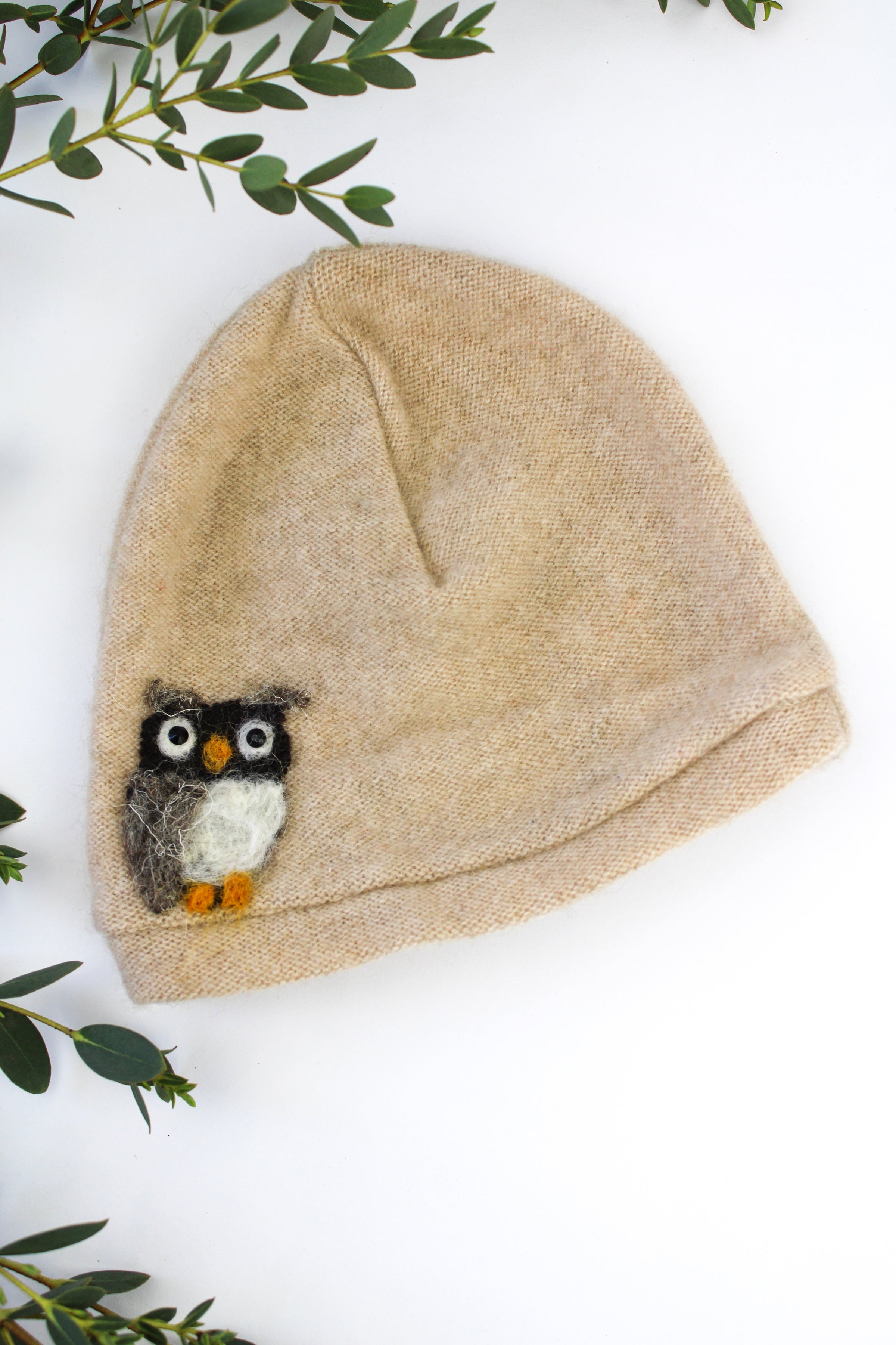 Owl Cashmere Hat - Baby - BIG FRENCHIES
