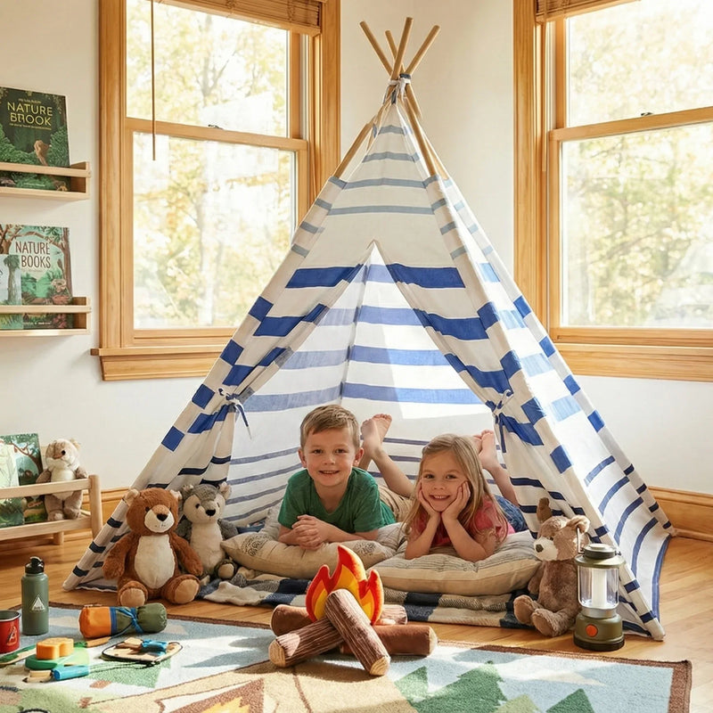 Nautical Stripe Teepee Tent - BIG FRENCHIES
