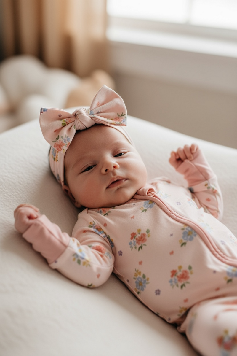 Blush Bloom (Bow Headband) - BIG FRENCHIES