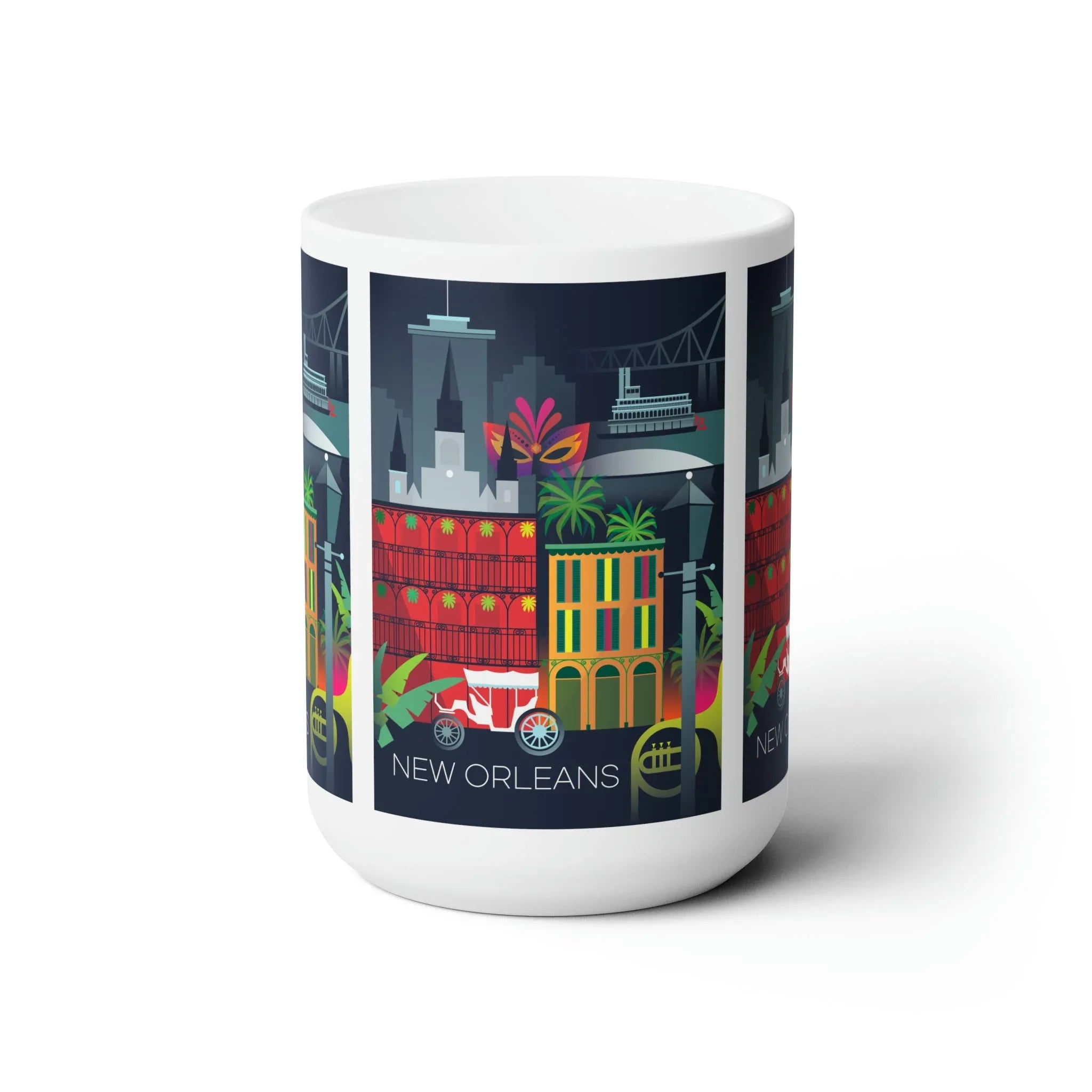New Orleans Ceramic Mug 11oz or 15oz - BIG FRENCHIES
