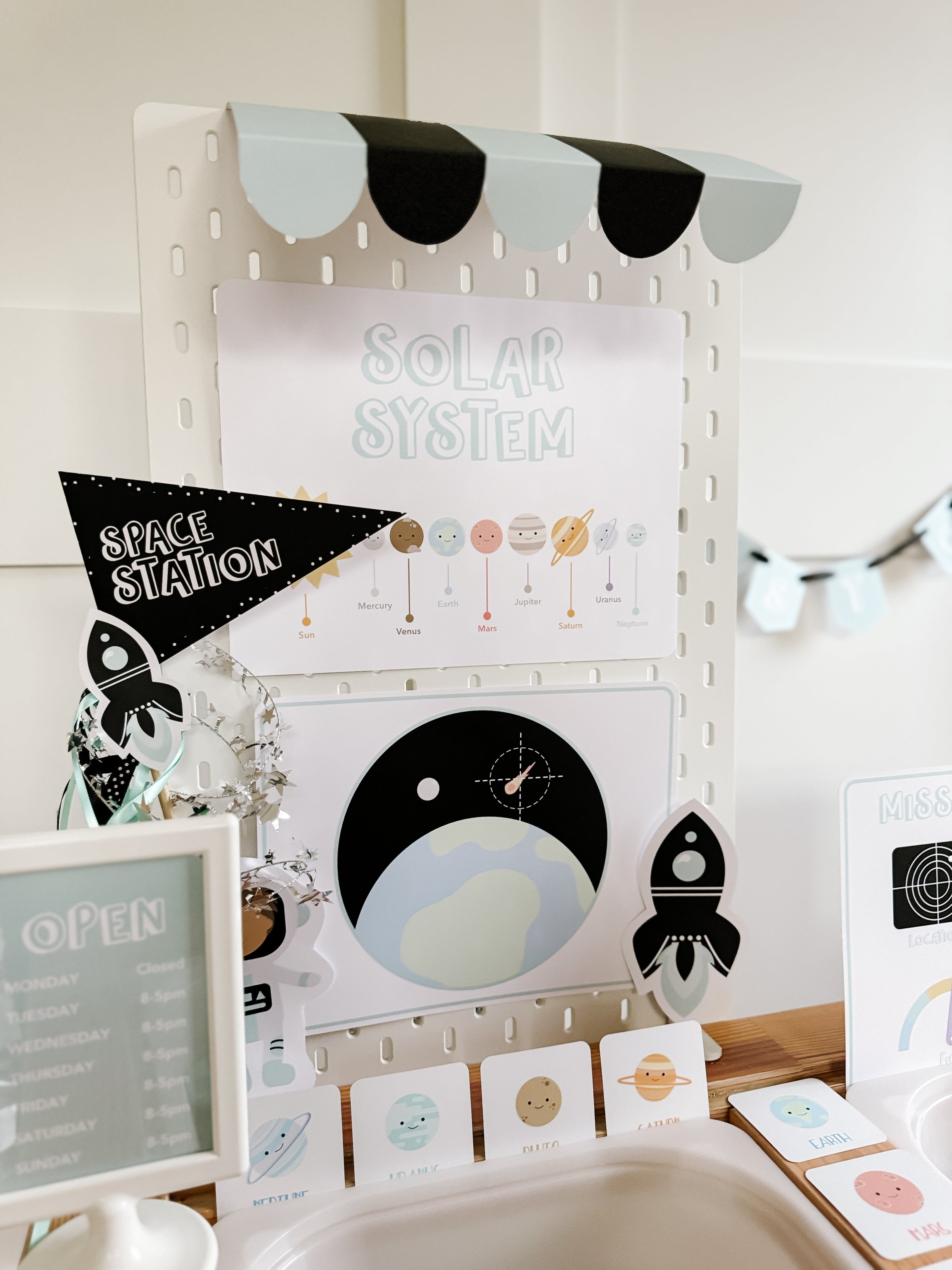 Space Station Printable Dramatic Play Kit