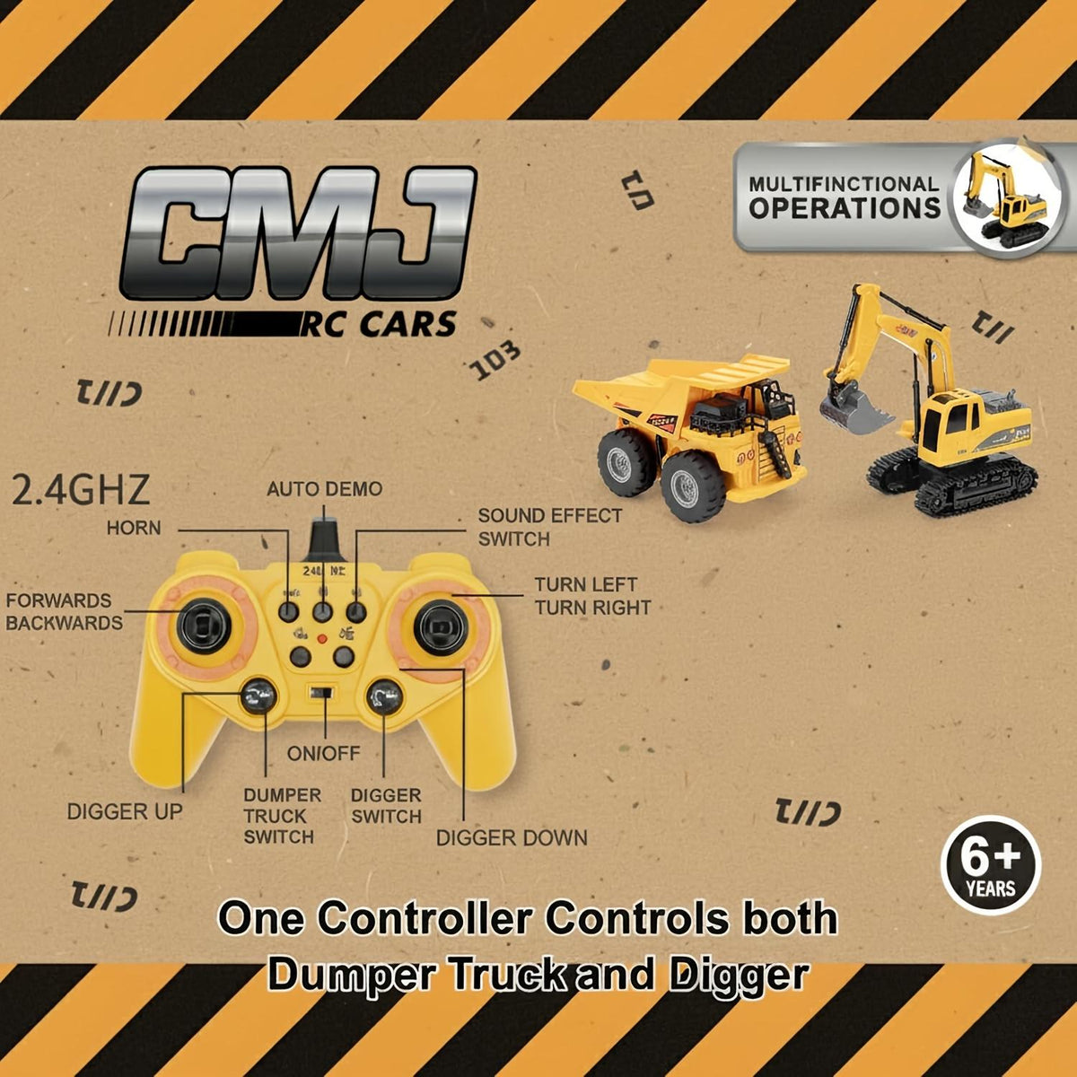 Remote Control Excavator Construction Vehicle Set Educational Construction Toy For Children