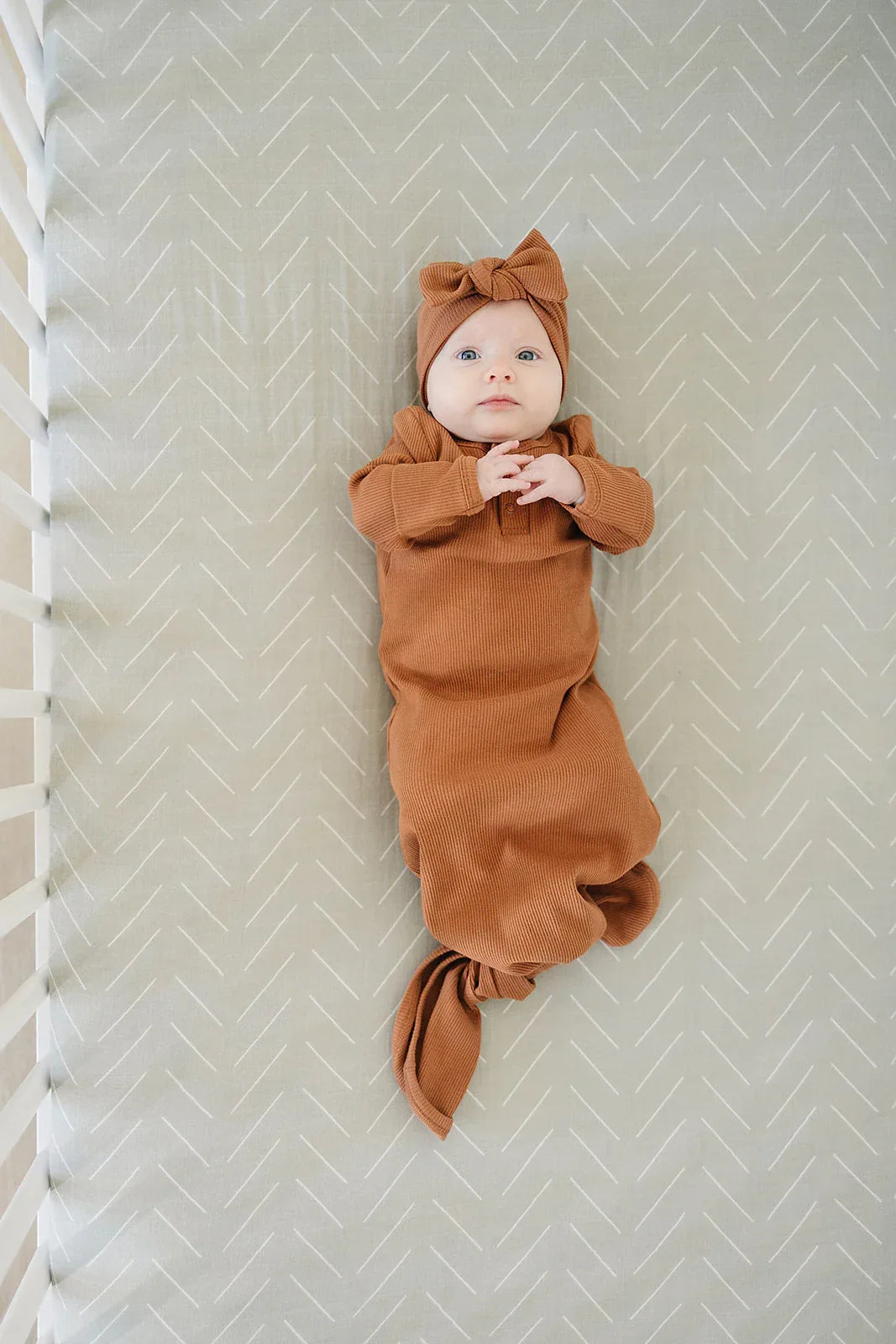 Desert Sage Muslin Crib Sheet - BIG FRENCHIES