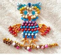 324 Pcs Mandala Loose Parts with Wooden Tray — Open-Ended Play Set - BIG FRENCHIES