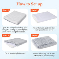 Dog gray Bed for Large furry friend - BIG FRENCHIES