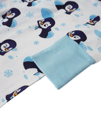 PoshTOT Snowman Penguin Bamboo Baby Convertible Zippy Romper
