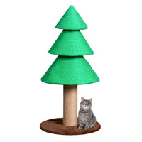 31.5in Christmas Tree Cat Scratcher, Cat Scratching Post For Indoor Cats, Large Sisal Cat Scratching Tree Cat Scratch To