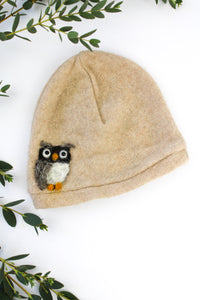Owl Cashmere Hat - Baby - BIG FRENCHIES